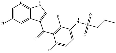 918505-84-7， N-[3-[(5-氯-1H-吡咯并[2,3-B]吡啶-3-基)羰基]-2,4-二氟苯基]-1-丙磺酰胺 N-[3-[(5-Chloro-1H-pyrrolo[2,3-b]py