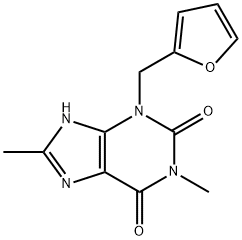 80288-49-9，呋喃茶碱， 3-(2-FURANYLMETHYL)-3,7-DIHYDRO-1,8-DIMETHYL-1H-PURINE-2,6-DIONE