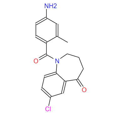 cas：137977-97-0  中文名称：1-(4-氨基-2-甲基苯甲酰基)-7-氯-1,2,3,4-四氢-5H-1-苯并氮杂卓-5-酮