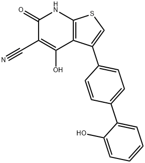 844499-71-4，4-羟基-3-(2'-羟基-1,1'-联苯-4-基)-6-氧代-6,7-二氢噻吩并[2,3-B]吡啶-5-甲腈A 769662