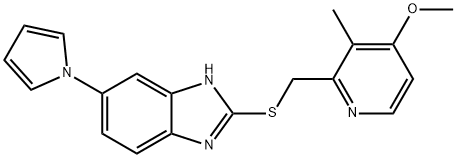 172152-35-1  2-[[(4-甲氧基-3-甲基-2-吡啶基)甲基]硫基]-6-(1H-吡咯-1-基)-1H-苯并咪唑 