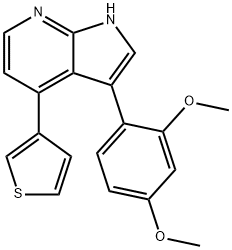 1613710-01-2  3-(2,4-二甲氧基苯基)-4-(3-噻吩基)-1H-吡咯并[2,3-B]吡啶 ARN-3236