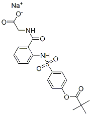 150374-95-1 N-[2-[[[4-(2,2-二甲基-1-氧代丙氧基)苯基]磺酰]氨基]苯甲酰]-(S)-甘氨酸单钠盐 N-[2-[[[4-(2,2-Dimethyl-1-oxopropoxy