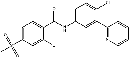 879085-55-9维莫德吉2-Chloro-N-[4-chloro-3-(2-pyridinyl)phenyl]-4-(methylsulfonyl)benzamide