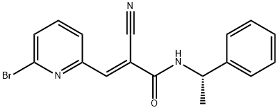 857064-38-1  (2E)-3-(6-溴-2-吡啶基)-2-氰基-N-[(1S)-1-苯基乙基]-2-丙烯酰胺WP1066