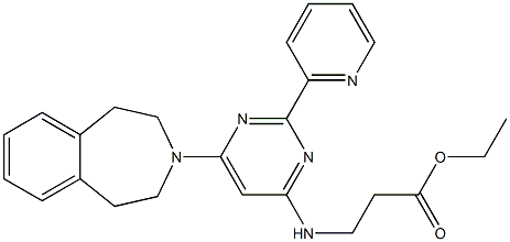 1373423-53-0N-[2-(2-吡啶基)-6-(1,2,4,5-四氢-3H-3-苯并氮杂卓-3-基)-4-嘧啶基]-BETA-丙氨酸乙酯