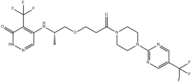 2381037-82-5RBN-2397(S)-5-((1-(3-oxo-3-(4-(5-(trifluoromethyl)pyrimidin-2-yl)piperazin-1-yl)propoxy)