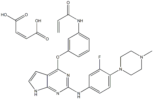 1557268-88-8N-(3-((2-((3-氟-4-(4-甲基哌嗪-1-基)苯基)氨基)-7H-吡咯并[2,3-D]嘧啶-4-基)氧基)苯基)丙烯酰胺酸盐