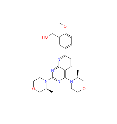CAS：1009298-09-2,[5-[2,4-二((3S)-3-甲基吗啉-4-基)吡啶并[2,3-D]嘧啶-7-基]-2-甲氧基苯基]甲醇 ,AZD-8055 