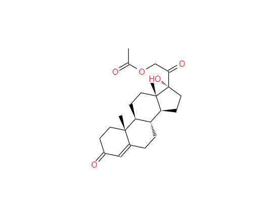 CAS：640-87-9,孕甾-4-烯-17α,21-二醇-3,20-二酮-21-醋酸酯