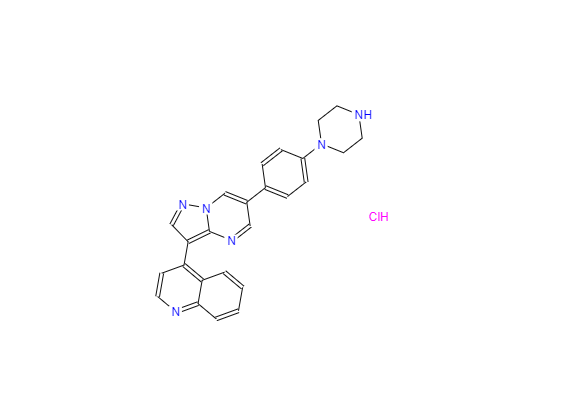 CAS：1062368-62-0,4-[6-[4-(1-哌嗪基)苯基]吡唑并[1,5-a]嘧啶-3-基]喹啉盐酸盐