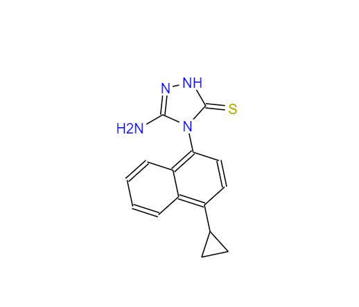 CAS：878671-96-6,5-氨基-4-(4-环丙基-1-萘)-2,4-二氢-3H-1,2,4-噻唑-3-硫醇