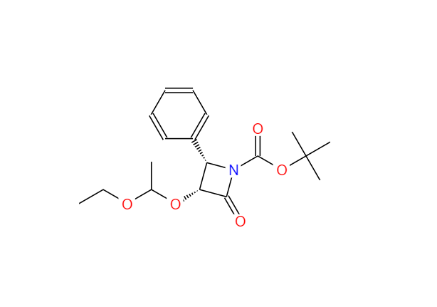 CAS：201856-57-7,(3R, 4S)-1-叔丁氧基羰基-3-(1-乙氧基乙氧基)-4-苯基-2-氮杂环丁酮