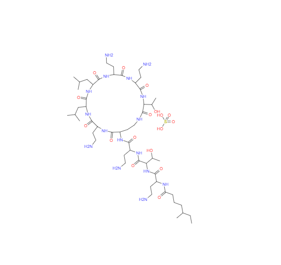 CAS：1264-72-8,硫酸粘菌素