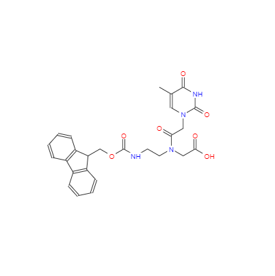  CAS：169396-92-3，PNA-胸腺嘧啶单体 ，英文名称：Fmoc-PNA-T-OH