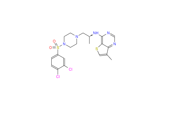 CAS：1017606-66-4,(S)-N-(1-(4-((3,4-二氯苯基)磺酰基)哌嗪-1-基)丙烷-2-基)-7-甲基噻吩并[3,2-d]嘧啶-4-胺
