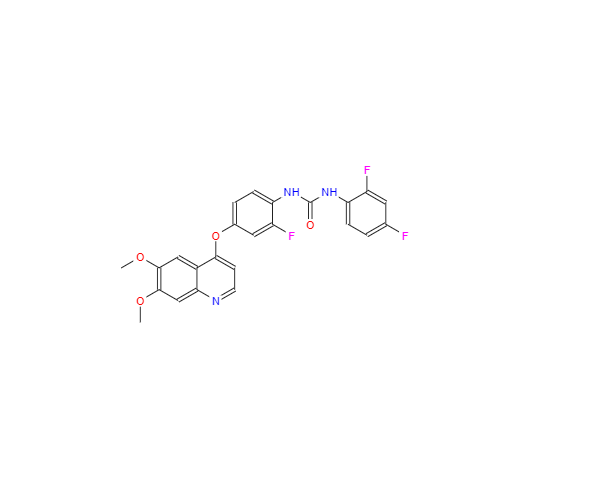 CAS：228559-41-9,N-(2,4-二氟苯基)-N'-[4-[(6,7-二甲氧基-4-喹啉基)氧基]-2-氟苯基]脲