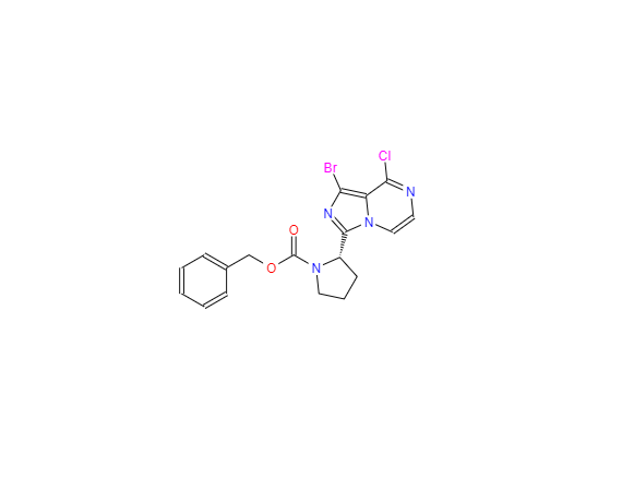 CAS：1420478-87-0,(S)-2-(1-溴-8-氯咪唑并[1,5-A]吡嗪-3-基)吡咯烷-1-羧酸苄酯