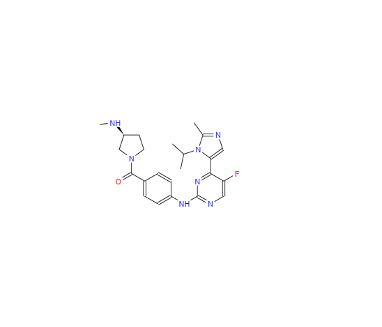 CAS：924641-59-8,(S)-(4-((5-氟-4-(1-异丙基-2-甲基-1H-咪唑-5-基)嘧啶-2-基)氨基)苯基)(3-(甲基氨基)吡咯烷哌嗪-1-基)甲酮