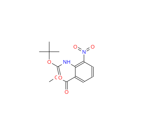 CAS：57113-90-3，Methyl 2-((tert-butoxycarbonyl)-amino)-3-nitrobenzoate