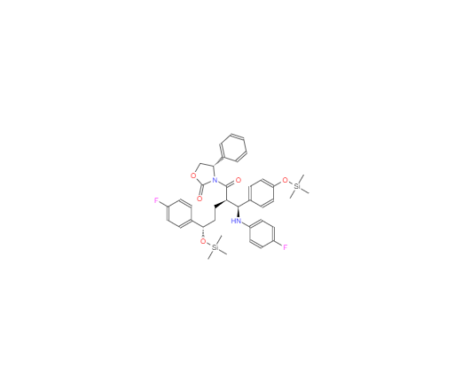 CAS：272778-12-8,3-[(2R,5S)-5-(4-氟苯基)-2-[(S)-[(4-氟苯基(氨基)]][4-(三甲基硅)氧]苯基]甲基]-1-氧代-5-[(三甲基硅)氧]苯基]-4-苯基-