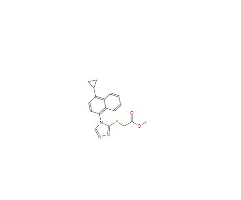 CAS：1533519-85-5,2-[[4-(4-环丙基萘-1-基)-4H-1,2,4-三唑-3-基]硫基]乙酸甲酯