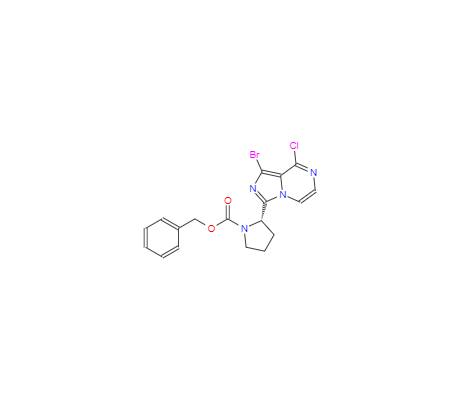 CAS：1420478-87-0,(S)-苄基 2-(1-溴-8-氯咪唑并[1,5-A]吡嗪-3-基)吡咯烷-1-羧酸