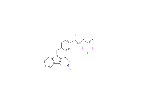 CAS：1239262-52-2,N-羟基-4-[(1,2,3,4-四氢-2-甲基-5H-吡啶并[4,3-b]吲哚-5-基)甲基]苯甲酰胺 2,2,2-三氟乙酸酯