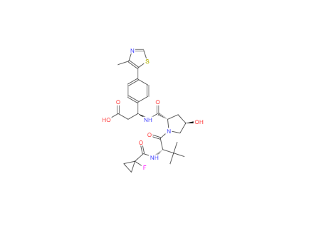 CAS：2408341-97-7，N-(1 -fluorocyclopropane-1 -carbonyl)-3-methyl-L-valyl-(4R)-N-((1 S)-2-carboxy-1 -[