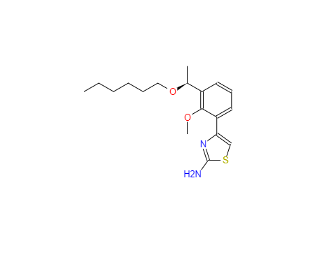 CAS：1110767-98-0，4-(3-((S)-1-(hexyloxy)ethyl)-2-methoxyphenyl)thiazol-2-amine
