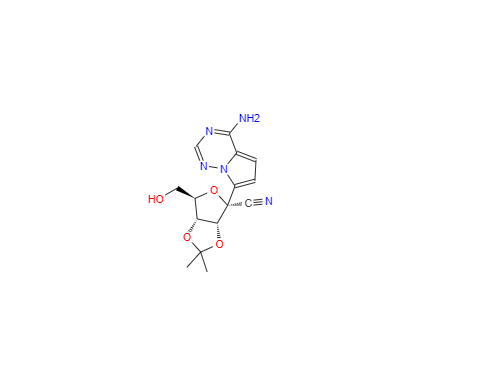 CAS：1191237-80-5，（3aR，4R，6R，6aR）-4-（4-氨基吡咯并[1,2-f] [1,2,4]三嗪-7-基）-6-（羟 甲基）-2,2-二甲基-四氢呋喃 [3,4-d] [1,3