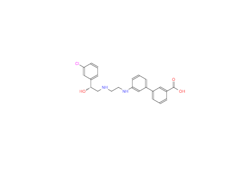 CAS：252920-94-8，3'-[[2-[(2R)-2-(3-氯苯基)-2-羟基乙基]氨基]乙基]氨基]-[1,1'-联苯基]-3-羧酸
