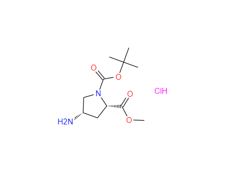 CAS：171110-72-8，(2S,4S)-1-叔丁基 2-甲基 4-氨基吡咯烷-1,2-二甲酸酯盐酸盐