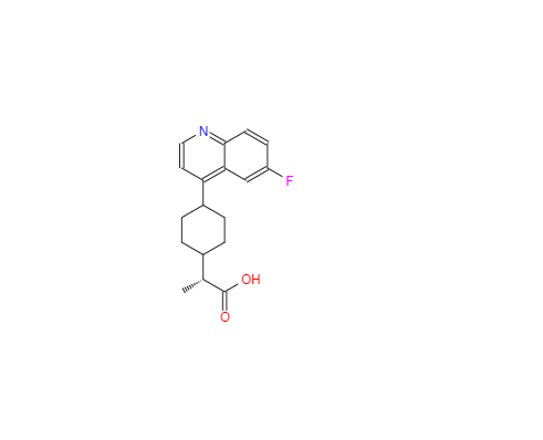 CAS：1923836-34-3，(R)-2-[顺式-4-(6-氟-4-喹啉基)环己基]丙酸