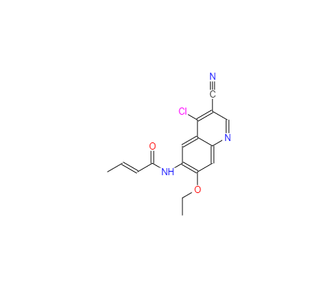 CAS：1403831-79-7，(E)-N-(4-chloro-3-cyano-7-ethoxyquinolin-6-yl)but-2-enamide