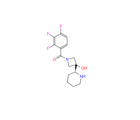 CAS：1597407-59-4，3-[(2S)-哌啶-2-基] -1-(2,3,4-三氟苯甲酰基)氮杂环丁烷-3-醇