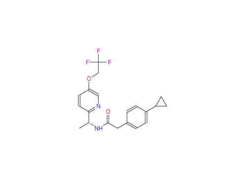 CAS：953778-63-7，2(4-环丙基苯基)-N[(1R)- 1 -[5 -(2,2,2-三氟乙氧基)吡啶-2-基]乙基]乙酰胺