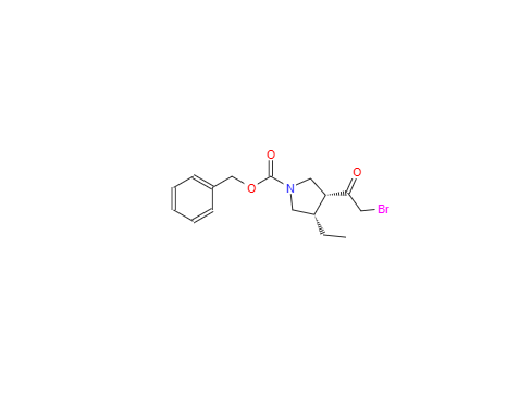CAS：1428243-26-8，(3R,4S)-3-(2-溴乙酰基)-4-乙基-1-吡咯烷羧酸苄酯