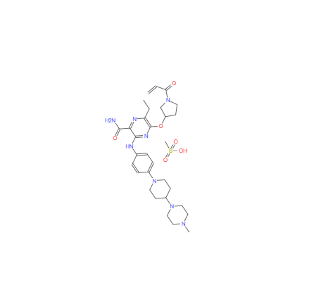 CAS：1448237-05-5，Naquotinib mesylate