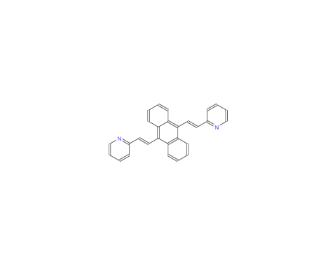 CAS：1412103-08-2，9,10-双（（E）-2-（吡啶-2-基）乙烯基）蒽