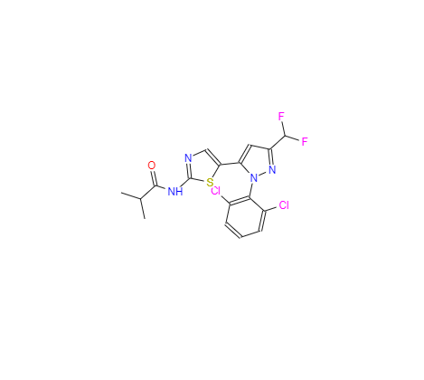 CAS：1338247-35-0，N-(5-(1-(2,6-dichlorophenyl)-3-(difluoroMethyl)-1H-pyrazol-5-yl)thiazol-2-yl)isobut