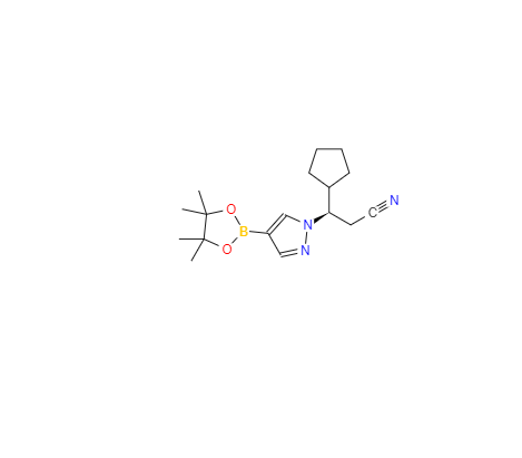 CAS：1146629-84-6，(BETAR)-BETA-环戊基-4-(4,4,5,5-四甲基-1,3,2-二氧杂硼杂环戊烷-2-基)-1H-吡唑-1-丙腈
