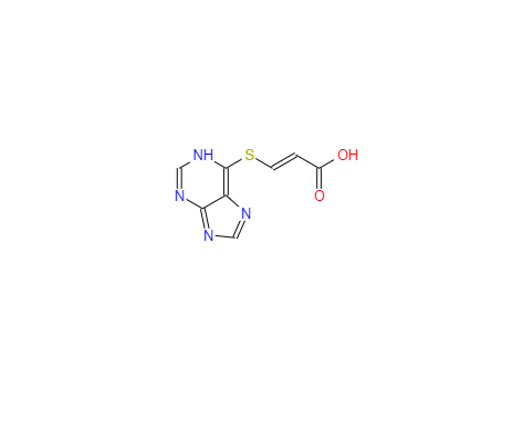 CAS：79318-07-3，2-Propenoic acid, 3-(1H-purin-6-ylthio)-, (2Z)-;(Z)-3-(9H-purin-6-ylthio)acrylic acid