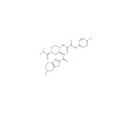 CAS：1255529-28-2，N1-(5-氯吡啶-2-基)-N2-((1S,2S,4R)-4-(二甲基氨基甲基)-2-(5-甲基-4,5,6,7-四氢噻唑并[5,4-c]吡啶-2-甲酰氨基)环己基