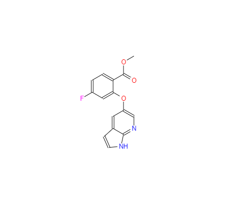 CAS：1235865-75-4，2-((1H-吡咯并(2,3-b)吡啶-5-基)氧基)-4-氟苯甲酸甲酯