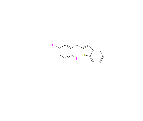CAS：1034305-17-3，依帕列净中间体2-(5-溴-2-氟苄基)苯并噻吩