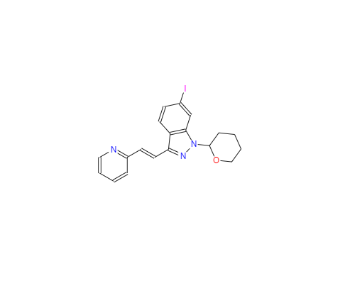 CAS：886230-77-9，(E)-6-碘-3-[2-(吡啶-2-基)乙烯基]-1-(四氢-2H-吡喃-2-基)-1H-吲唑