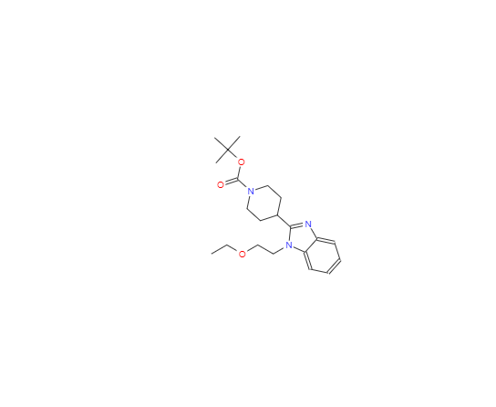 CAS：1181267-36-6,4-[1-(2-乙氧基乙基)-1H-苯并咪唑-2-基]-1-哌啶羧酸叔丁酯