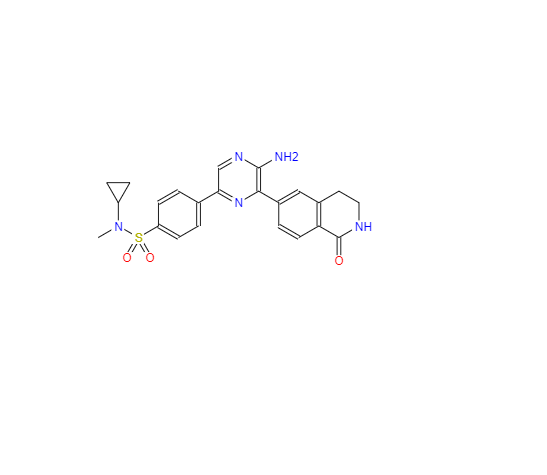 CAS：1396771-17-7,4-(5-氨基-6-(1-氧代-1,2,3,4-四氢异喹啉-6-基)吡嗪-2-基)-N-环丙基-N-甲基苯磺酰胺