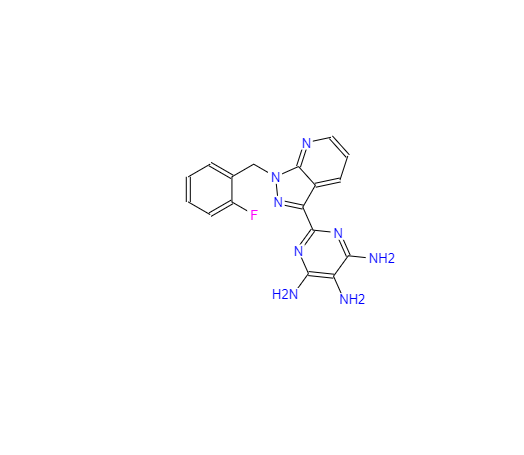 CAS：428854-24-4，2-(1-(2-氟苄基)-1H-吡唑并[3,4-b]吡啶-3-基)嘧啶-4,5,6-三胺